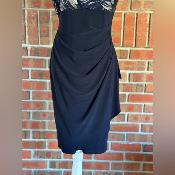 Scarlett Sleeveless Sequin Sheath Dress, size 6, color navy blue - Picture 3 of 11